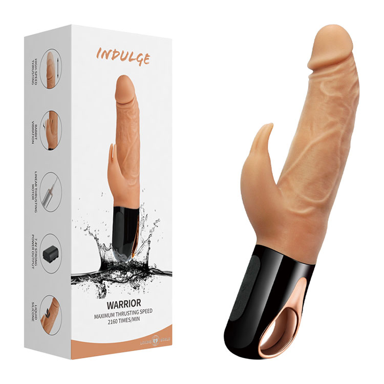 Realistis Thrusting Kelinci Vibrator